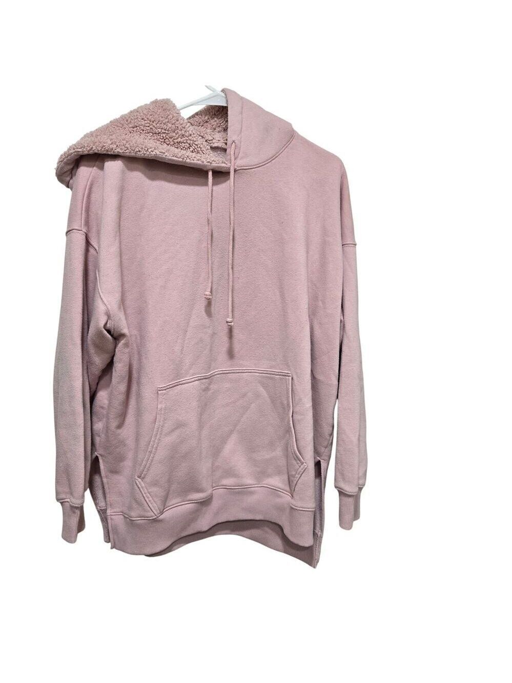 AE Ahh Mazingly Soft Pink Sherpa Hoodie Oversized Small Cozy